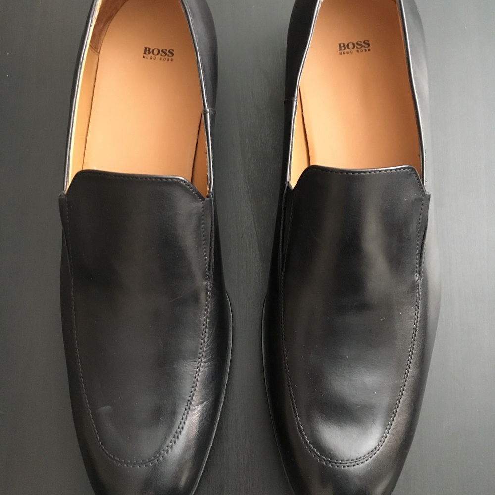 Hugo Boss Leather Black Loafer
